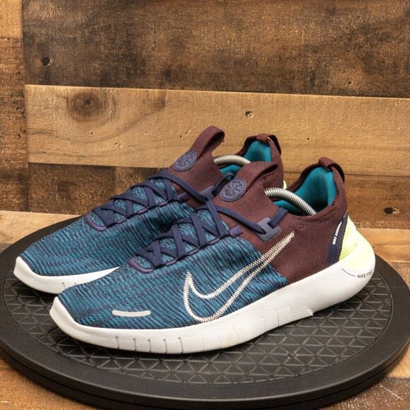 NIKE FREE RUN FK NEXT NATURE MENS ATHLETIC SHOES RUNNING GYM BLUE PURPLE SZ 10.5 - Picture 1 of 9